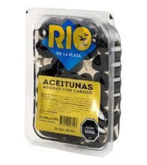 RIO ACEITUNAS NEGRAS BANDEJA C/C 200G