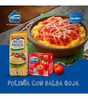 PROMO ARCOR POLENTA + PULPA DE TOMATE
