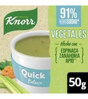 KNORR QUICK SOPA VEGETALES BALANCE x5