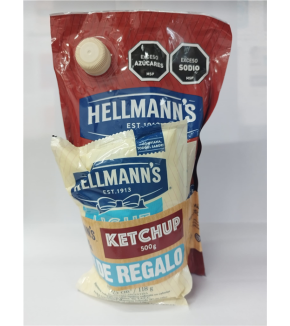HELLMANNS KETCHUP 500G + MAYO LIGHT 125G