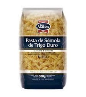 LAS ACACIAS FIDEOS FUSILLI SEMOLA 500G
