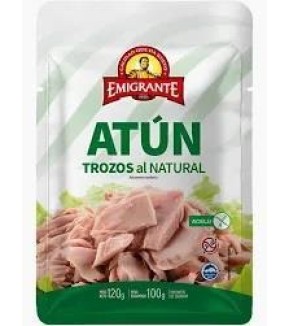 EMIGRANTE ATUN TROZOS NATURAL SACHET 120G EMIGRANTE ATUN TROZOS NATURAL SACHET 120G
