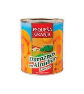 PEQ. GRANJA DURAZNOS EN ALMIBAR LIVIANO PEQ. GRANJA DURAZNOS EN ALMIBAR LIVIANO