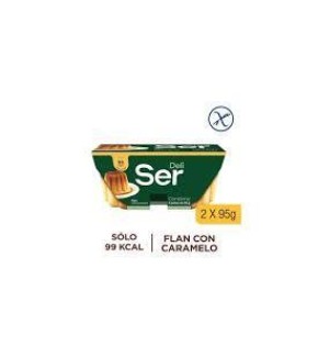 SER FLAN CON CARAMELO x2