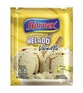 HELADO EN POLVO HORNEX  8P.120 GRS