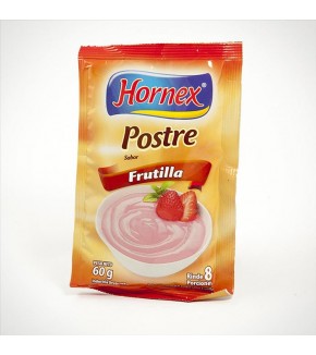 POSTRE HORNEX FRUTILLA  8 P