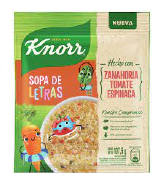 SOPA KNOR VEGETALES Y LETRAS