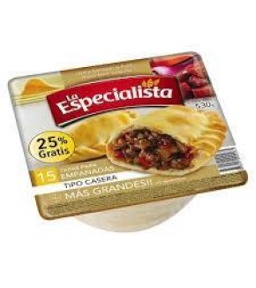 LA ESPECIALISTA TAPAS EMPANADAS CASERA x15