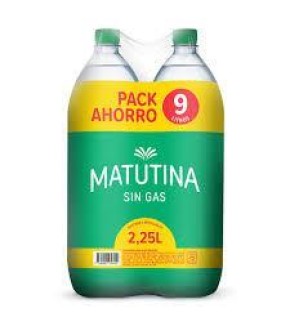 MATUTINA SIN GAS 2.25LT PACK x4