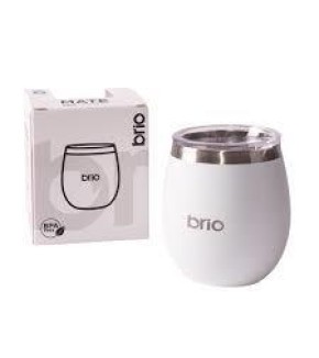 BRIO MATE ACERO INOX. C/TAPA BLANCO