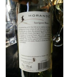 VINO MORANDE PIONERO RESERV. SAUV. BLANC 750ML
