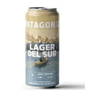 CERVEZA PATAGONIA LAGER DEL SUR 473ML CERVEZA PATAGONIA LAGER DEL SUR 473ML