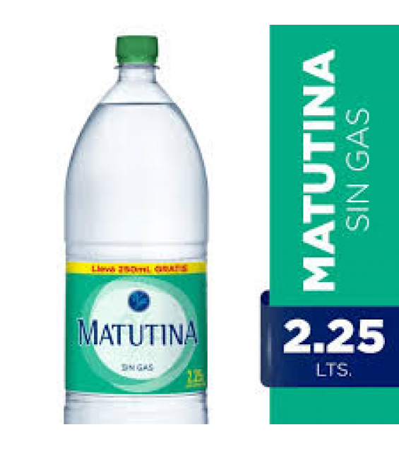 AGUA MATUTINA S GAS 2,5 LT