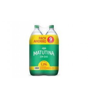 MATUTINA AGUA PACK X 4 SIN GAS 2.25L