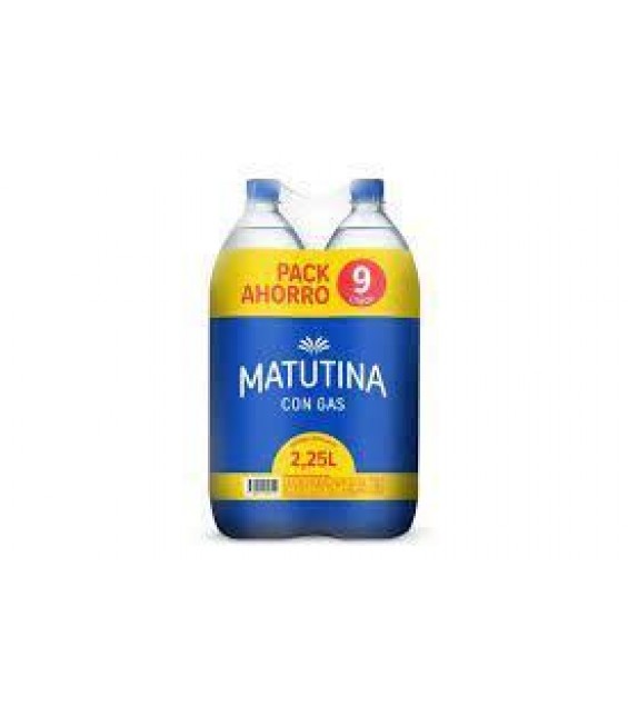 MATUTINA AGUA PACK X4 2.25LT C.GAS