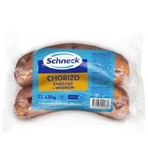 SCHNECK CHORIZO CON QUESO Y MORRON x2