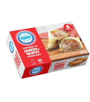 CRUFI EMPANADAS JAMON Y QUESO x6