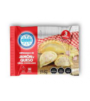 CRUFI EMPANADA JAMÓN Y QUESO x3