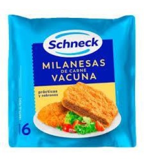 SCHNECK MILANESAS CARNE VACUNA x6