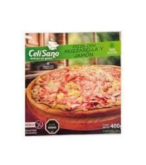 CELISANO PIZZA CON MUZZA Y JAMON