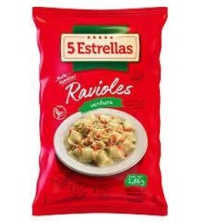 5 ESTRELLAS RAVIOLES S/GLUTEN VERDURAS 400G