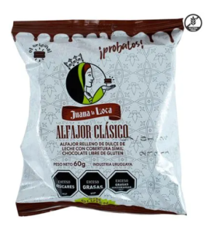 ALFAJOR S/GLUTEN JUANA LA LOCA  60G