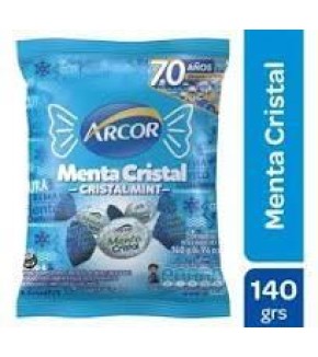 ARCOR CARAMELOS MENTA CRISTAL 140GR