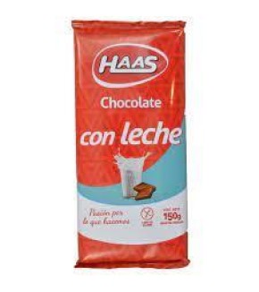 HAAS CHOCOLATE CON LECHE 150G