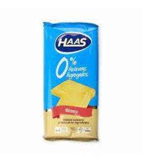HAAS CHOCOLATE BLANCO 0% 150G