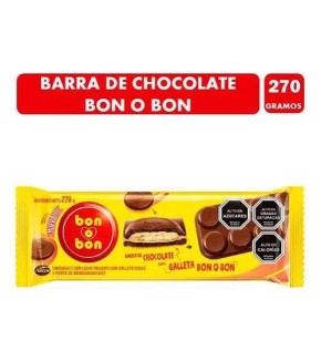 CHOCOLATE ARCOR CON GALLETAS BON O BON 270G