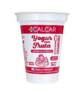 CALCAR YOGURT VASO FRUTILLA 200G