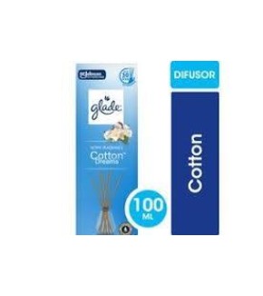 GLADE DIFUSOR C/ BARILLAS COTTON DREAMS 100ML