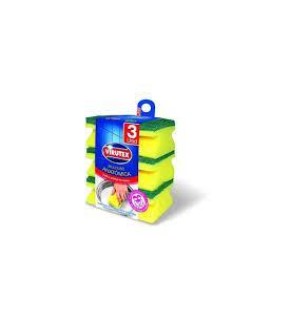 VIRUTEX ESPONJA ACANALADAS x3