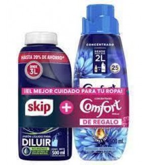 SKIP P/DILUIR 500ML + COMFORT 500ML
