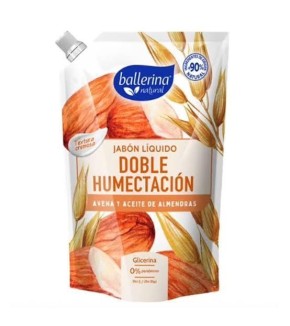 BALLERINA JABON LIQ. AVENA Y ALMENDRAS 750ML