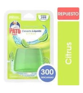 PATO CANASTA LIQUIDA CITRUS REP. 50ML