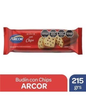 ARCOR BUDIN CON CHIPS 215G