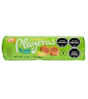 PLAYERAS RELLENAS LIMON/FRUTILLA 90G