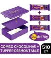 MOLDE DESMONTABLE + 3 CHOCOLINAS 170G