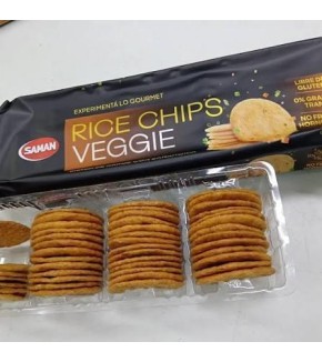 SAMAN RICE CHIPS VEGGIE S/GLUTEN 84G SAMAN RICE CHIPS VEGGIE S/GLUTEN 84G