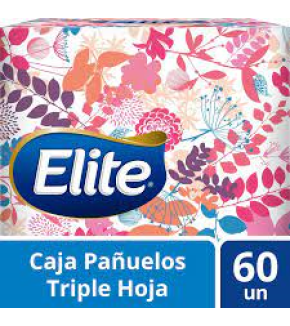 PAÑUELOS ELITE CUBO 60 UNIDADES