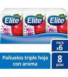 PAÑUELO ELITE CON AROMA X 6 PTE