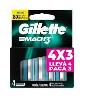 GILLETTE MACH 3 DISPENSER REP. 4X3
