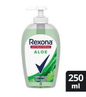 JABON REXONA LIQ ANTIBACTERIAL ALOE PUM 250ML