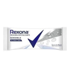 REXONA JABON SENSIBLE x3