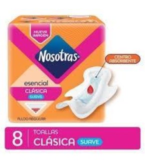 NOSOTRAS TOALLA ESENCIAL x8
