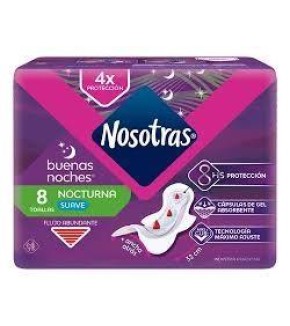 NOSOTRAS TOALLAS BUENAS NOCHES x8