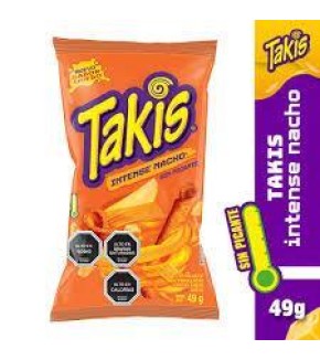 TAKIS INTENSE NACHO SIN PICANTE 49G