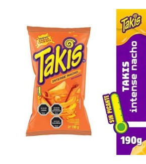 TAKIS INTENSE NACHOS SIN PICANTE 190G TAKIS INTENSE NACHOS SIN PICANTE 190G