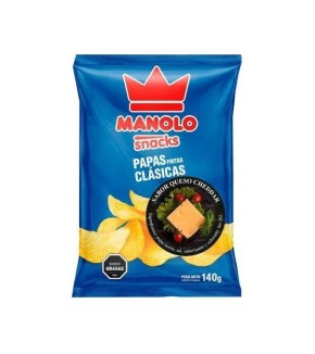 MANOLO PAPAS FRITAS CHEDDAR 140G MANOLO PAPAS FRITAS CHEDDAR 140G